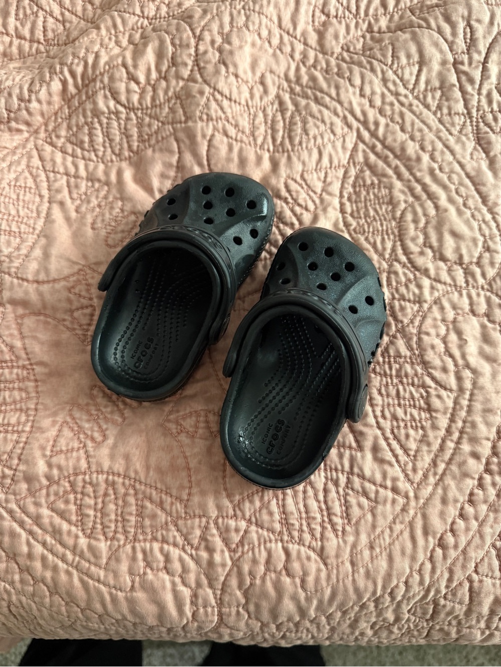 Black Kids Crocs - size 5C